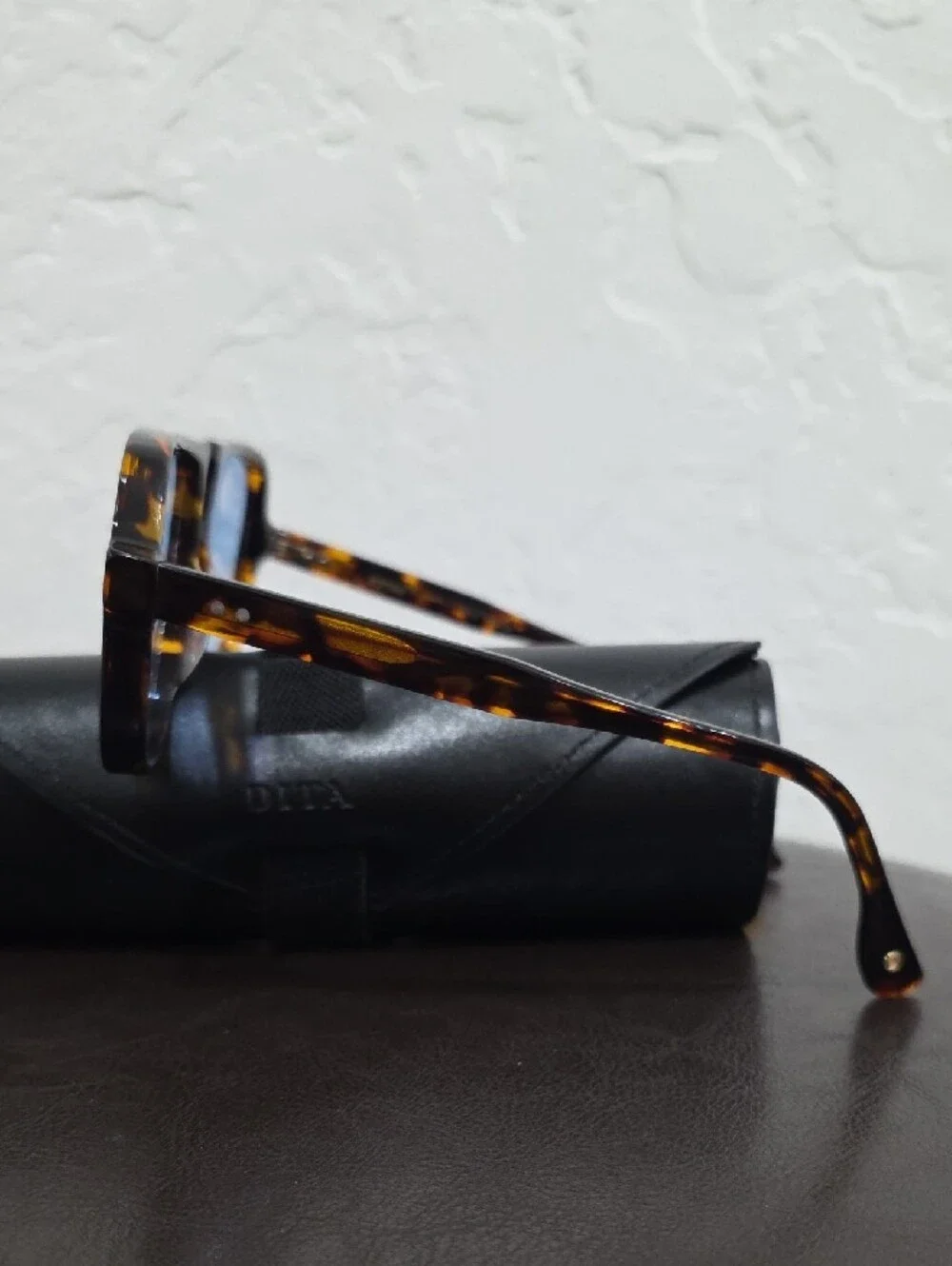 DITA Tortoiseshell Frame Sunglasses with Light Blue Lenses Men Or Women